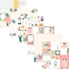 Kit de papéis 6 Folhas - Coleção Jardim Secreto - Juju Scrapbook