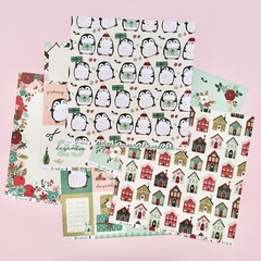 Kit de papéis 30,5x30,5cm, 6 Folhas - Coleção Noite de Natal 2 - Lemon Scrapbook - comprar online