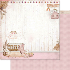 Kit de papéis 30,5x30,5cm, 4 Folhas - Coleção Boho Baby Girl - Litoarte