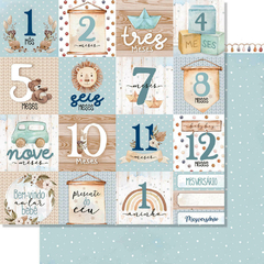 Kit de Papéis 30,5 X 30,05 com 4 folhas - Coleção Boho Baby Boy - Litoarte na internet