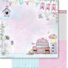 Kit de papéis 30,5x30,5cm, 4 Folhas - Coleção Carinho - Litoarte