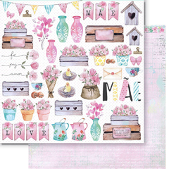 Kit de papéis 30,5x30,5cm, 4 Folhas - Coleção Carinho - Litoarte - comprar online