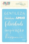 Stencil Amor e Inspiração - Coleção Vida Bela | JuJu Scrapbook
