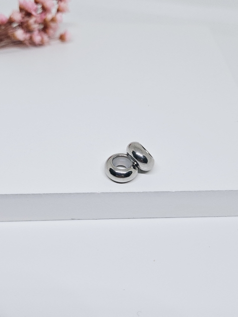 Par de Trava Espaçador para Pulseiras de Berloques de Aço Inox