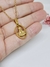 Colar Dourado Nossa Senhora Aparecida de Aço Inox - comprar online