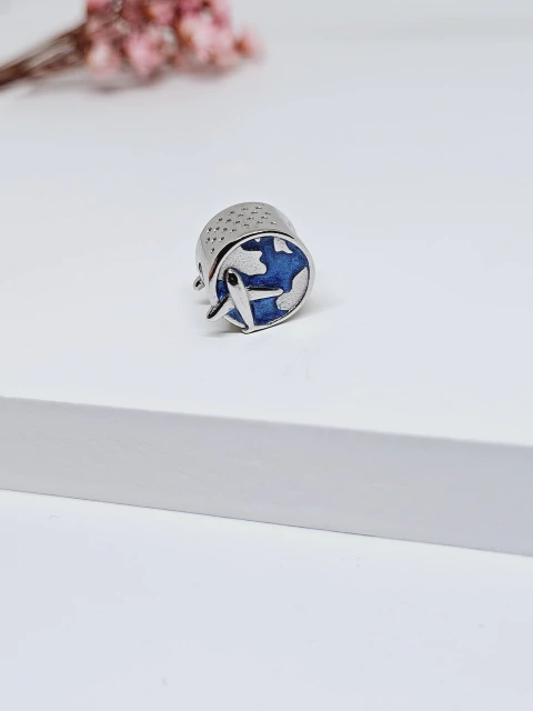 Berloque Viagem de Aço Inox