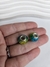 Berloque Murano Amarelo e Azul de Aço Inox - comprar online