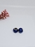 Berloque Separador Bolinha Azul de Aço Inox