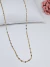 Colar Choker Dourado Corrente Brilhosa de Aço Inox