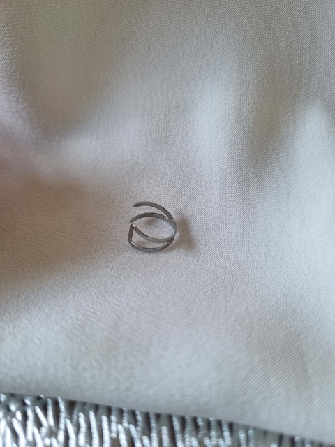 Piercing Fake Cruzado de Aço Inox