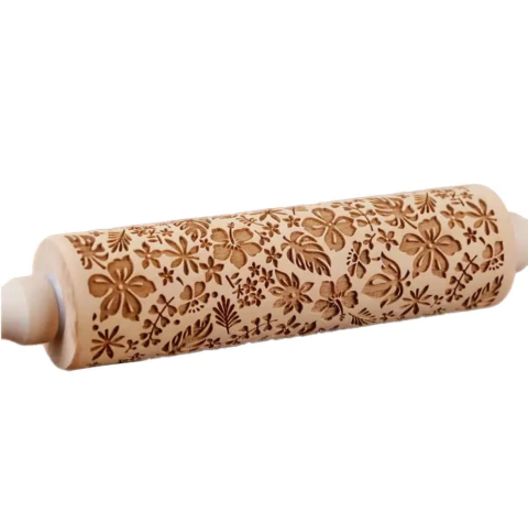 Rolo de Madeira para Aplicação de Textura - Coleção 2 - comprar online