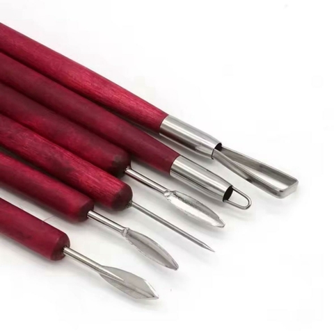 Kit com 6 (Seis) Estecas para Esculpir Cerâmica - comprar online