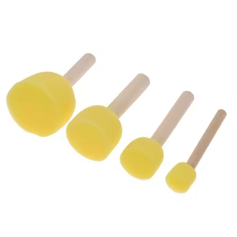 Kit com 4 (Quatro) Hastes de Esponja para Esmaltação em Cerâmica