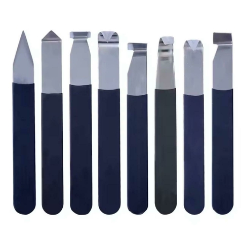 Kit com 8 (Oito) Ferramentas para Modelagem de Bases/Pés