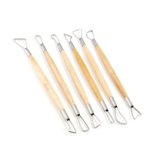 Kit com 6 (Seis) Estecas para Esculpir Cerâmica