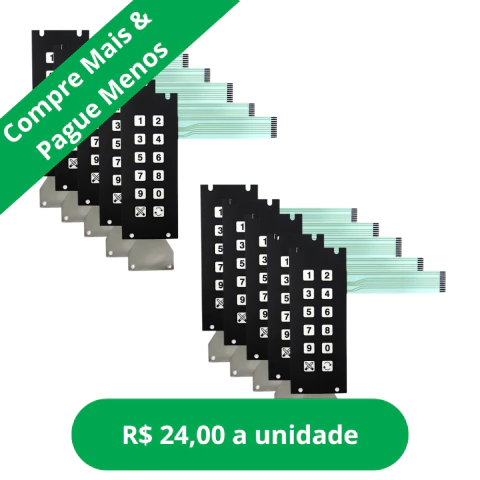 Kit 10 Teclados Bomba Wayne 3g 12 Teclas - Cód 611