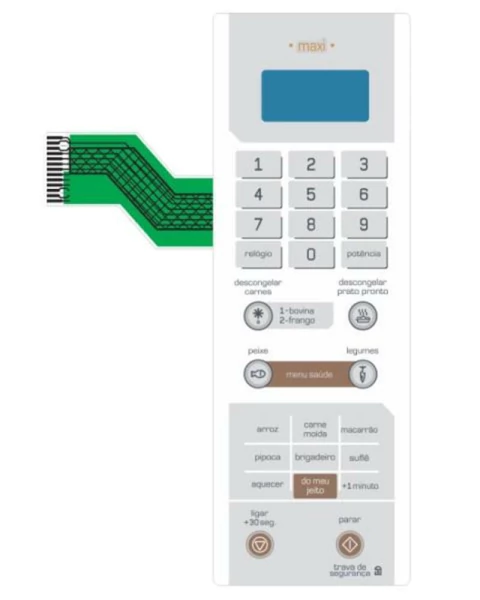 Teclado Microondas Brastemp Bms 35 Ab Maxi - Cód 1101