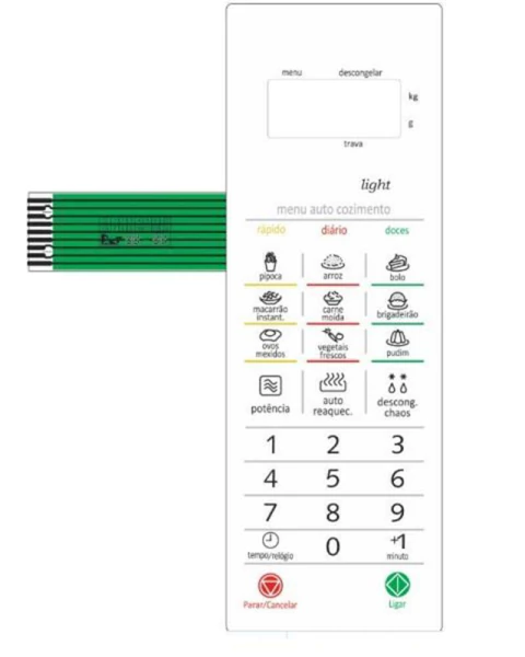 Teclado Microondas Panasonic Nn St 369 Mruk - Cód 1095