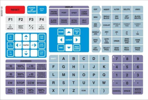 Teclado Torno Cnc Haas Sl10 Sl20 610200 - Cód 983