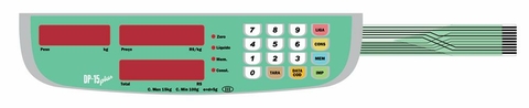 Teclado Balança Elgin Dp 15 Plus Verde - Cód 1869