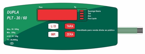 Teclado Balança Triunfo Dupla Plt Verde 30-60 - Cód 1870