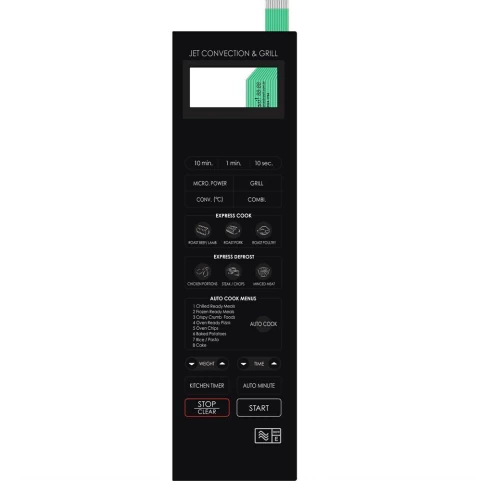 Teclado MIcroondas Sharp Preto - Cód 3220