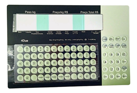 Teclado Membrana Balança Toledo Prix 4 Due Nova - Cód 242