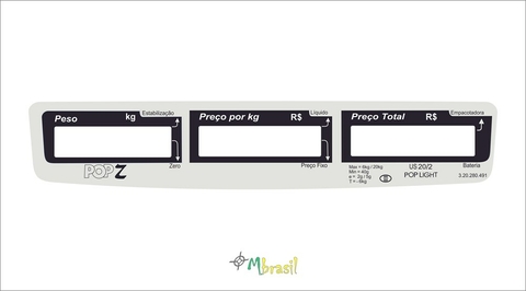 Painel Balança Urano Pop Z Us 20/2 Traseiro - Cód 1391