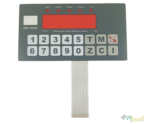 Teclado Balança Ramuza Idr 10000 10 Vias C Janela - Cód 544