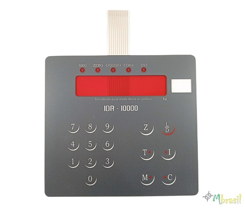 Teclado Balança Ramuza Idr 10000 C Janela Cx Plast - Cód 545