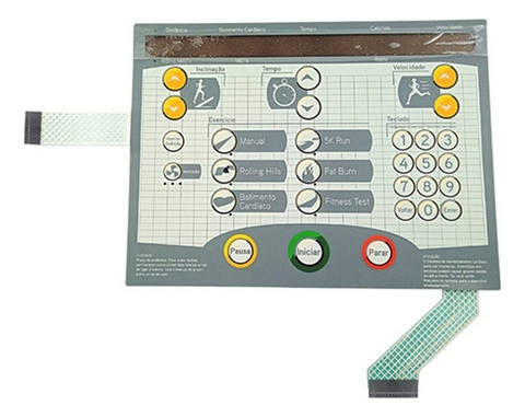 Teclado Esteira Matrix T5X Superior - Cód 3058 (Pinado Fêmea)