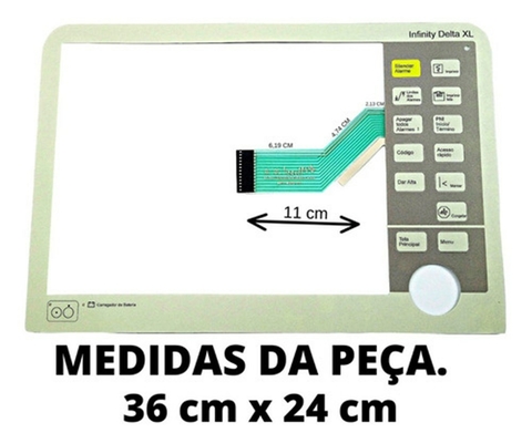 Teclado Monitor Cardíaco Drager Infinity Delta Xl - Cód 271 (Pinado Fêmea)