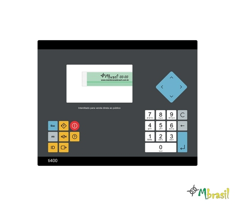 Teclado Balança Toledo Prix Ti400 Inox - Cód 1401