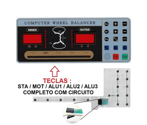 Teclado Balanceador De Rodas Europa 40-2 - Cód 760 (Pinado Fêmea)