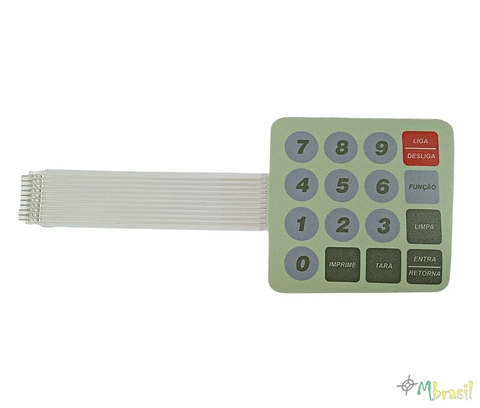 Teclado Balança Urano Pop Light - Cód 604 (Pinado Conector Macho)