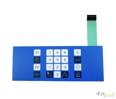 Teclado Balança Toledo 9091 Azul Pinado - Cód 571 (Pinado Fêmea)