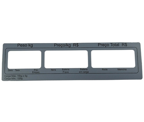 Painel Balança Toledo Prix 3 Cinza Bateria 15kg- Cód 366