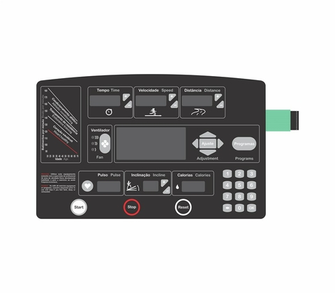 Teclado de Esteira DMM Fitness R2000 - Cód 4006 (Pinado Fêmea)