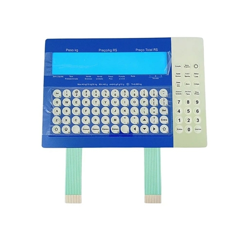 Teclado Balança Toledo Prix 5 Azul Nova - Cód 591