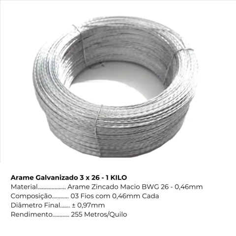 Arame Galvanizado De Lacre Para Bombas E Balança - Cód 13