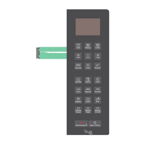 Teclado de Microondas Panasonic NN GT 684SRU/68HSRU Espelhada - Cód 4333