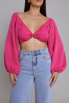 Cropped Manga Longa - loja online