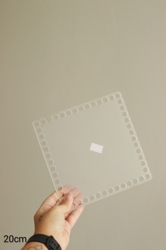 Base acrílica quadrada - 20,5cm