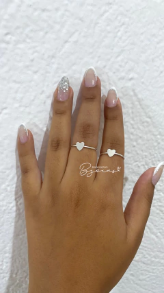 anel coração regulavel - comprar online