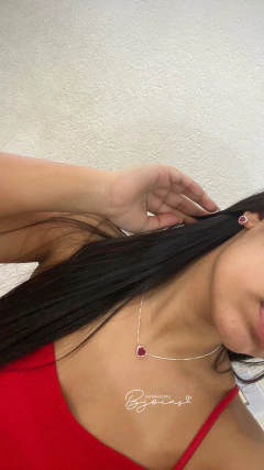 Conjunto coração vermelho - comprar online