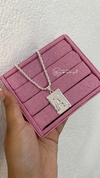 Colar inicial placa letra A