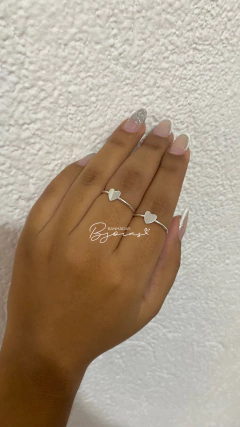 anel coração regulavel na internet