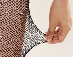 Meia calça arrastão com brilho - loja online