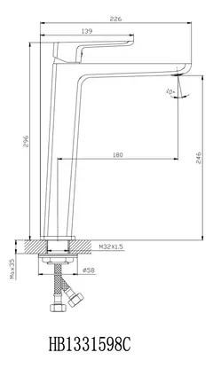Griferia De Baño Kanjiblack Acero Mallorca B31 - comprar online