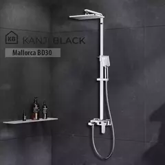 Griferia Ducha Kanjiblack Acero Mallorca B30 - tienda online